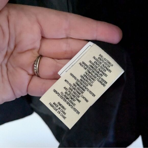 Maralyn & Me Black Parka Jacket - Picture 3 of 4